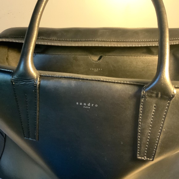 Sandro PARIS leather briefcase/large tote - Picture 5 of 8